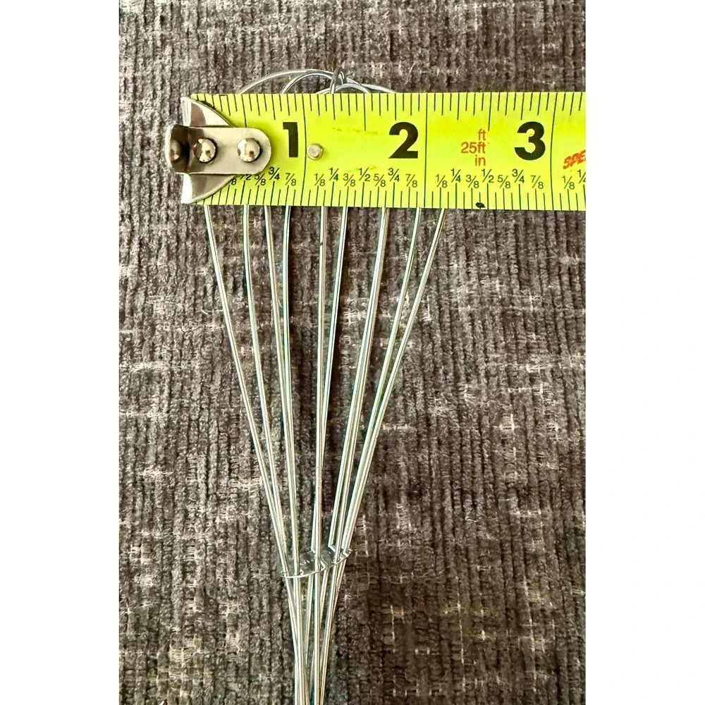 Stainless Steel Whisk 10 Inch Excellent Silver Coiled Handle Kitchen